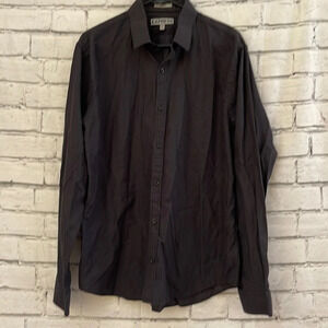 Men’s Express long sleeve dark gray dress shirt XL